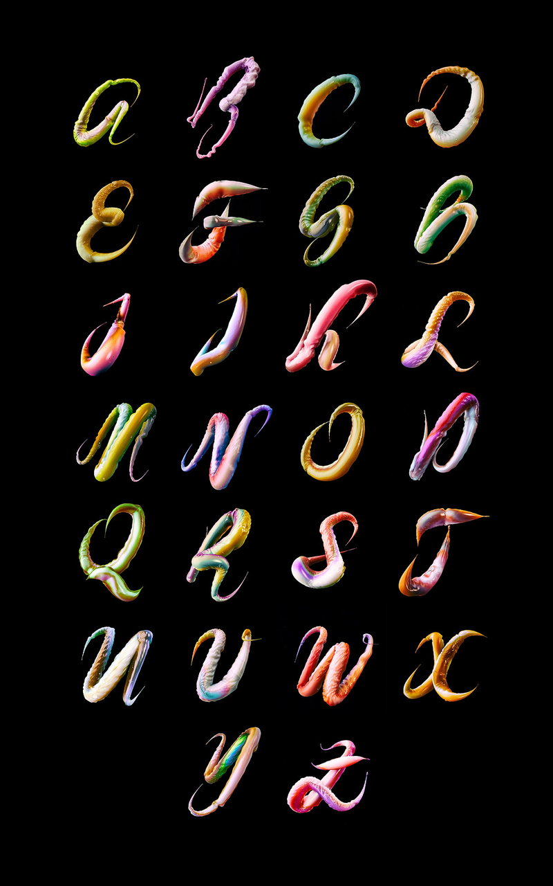 Illustration for article titled Each letter of this alphabet moves like an appendage of an animal